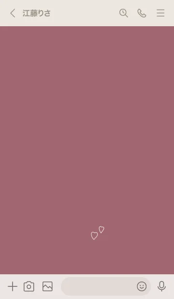 [LINE着せ替え] ハート＆くすみピンク。の画像3