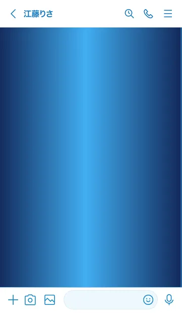 [LINE着せ替え] Simple Gradation -GlossyBlue 10-の画像3