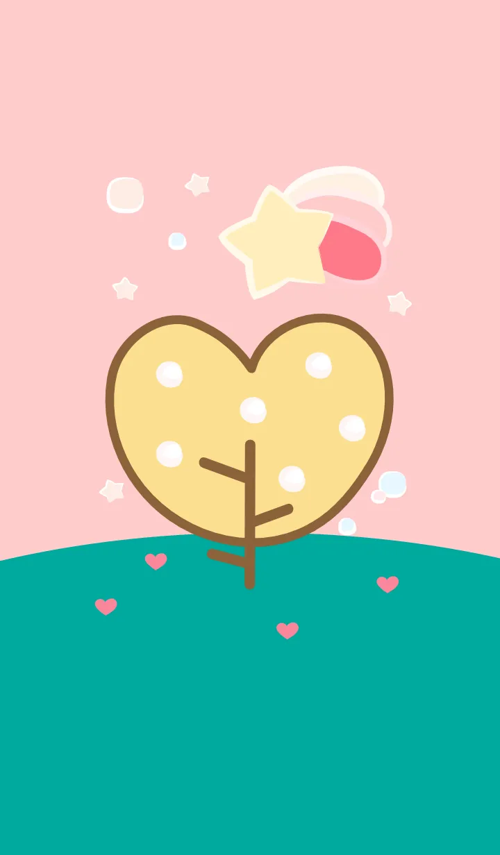 [LINE着せ替え] Lovely heart tree colorful version 18の画像1