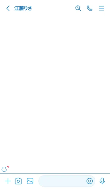 [LINE着せ替え] 可愛いスマイルリボン＊ブルーの画像3