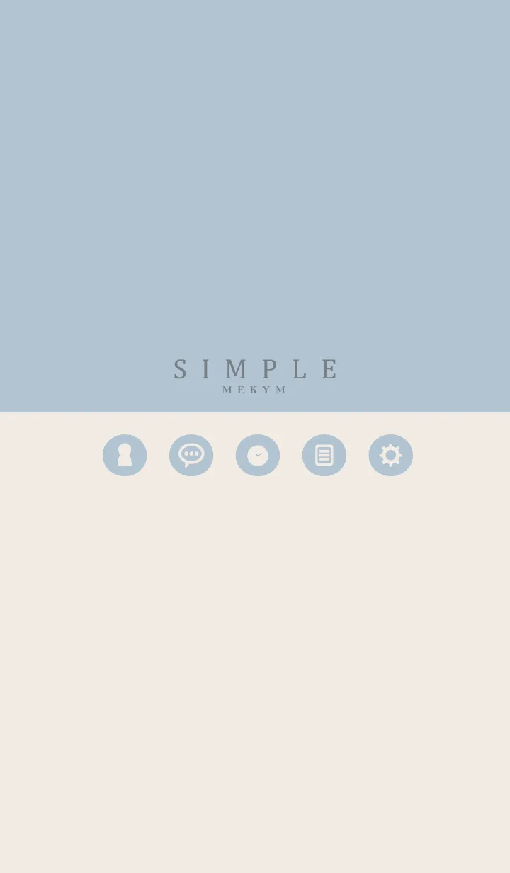 [LINE着せ替え] SIMPLE ICON BLUE-MEKYM 15の画像1