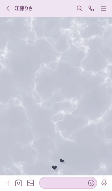 [LINE着せ替え] ～大人女子の大理石2♥パープル33_1～の画像3