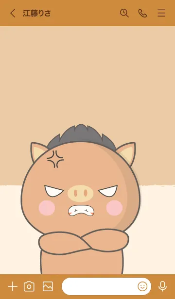 [LINE着せ替え] I'm Argry Boar Theme (JP)の画像3