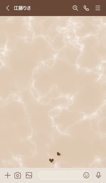 [LINE着せ替え] ～大人女子の大理石2♥ベージュ37_1～の画像3