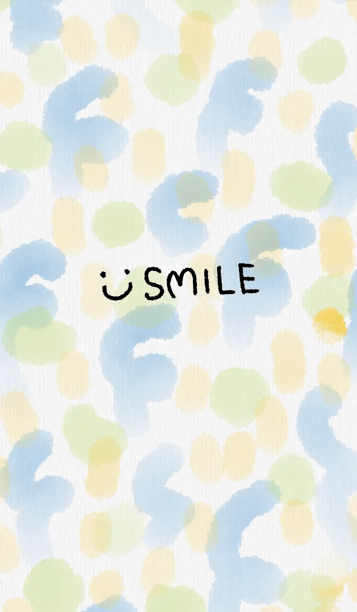 [LINE着せ替え] 水彩お絵かきスマイル27の画像1