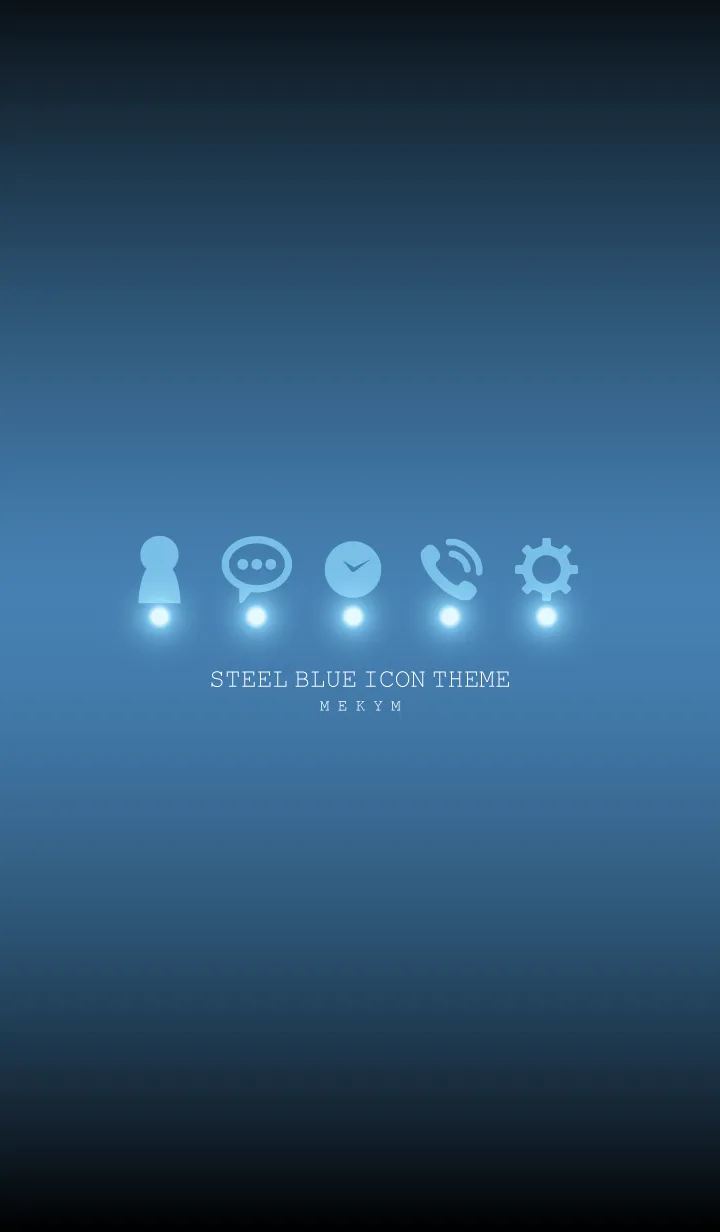 [LINE着せ替え] STEEL BLUE ICON THEME -MEKYM-の画像1
