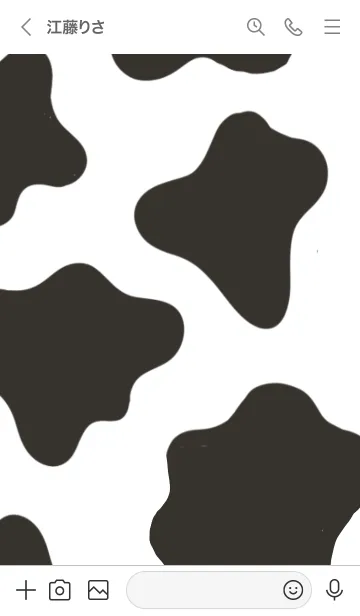 [LINE着せ替え] 牛柄＊うしがら＊うし＊牛【シンプル】の画像3