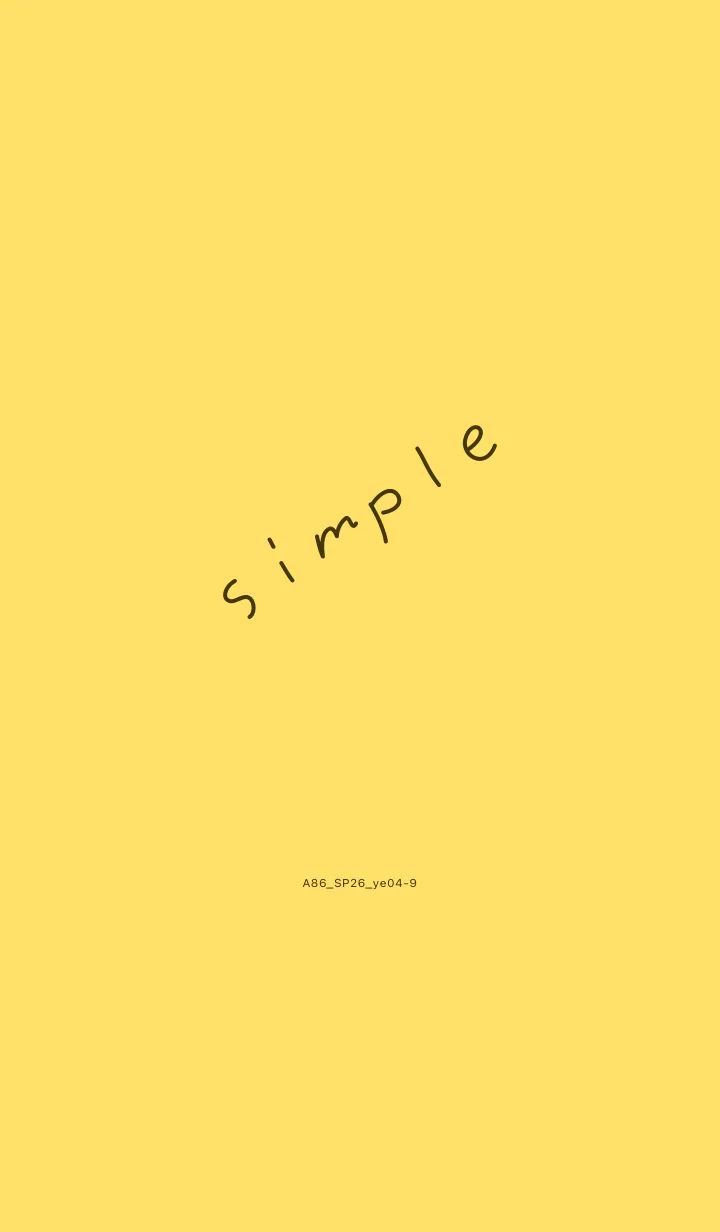 [LINE着せ替え] A86.26_イエロー4-9の画像1