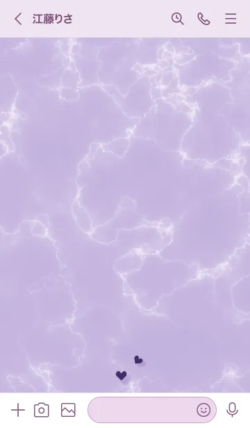 [LINE着せ替え] ～大人女子の大理石2♥パープル46_1～の画像3