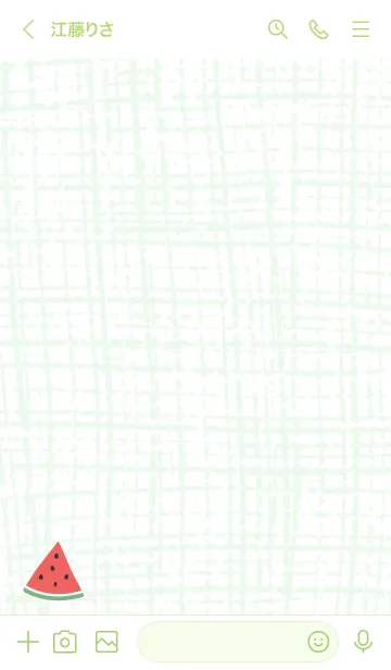[LINE着せ替え] スイカ グリーン2の画像3