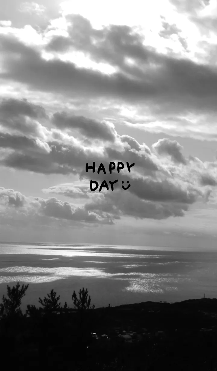 [LINE着せ替え] モノクロ写真 スマイル5の画像1