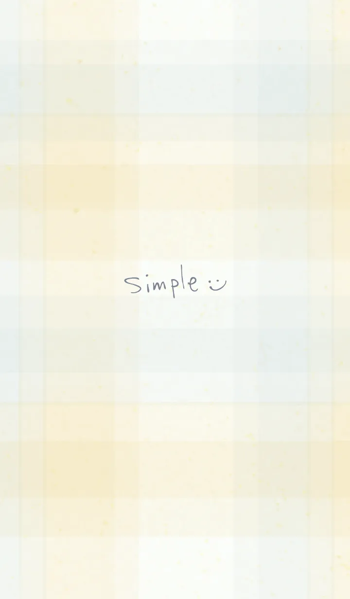 [LINE着せ替え] チェック くすみ イエロー4の画像1