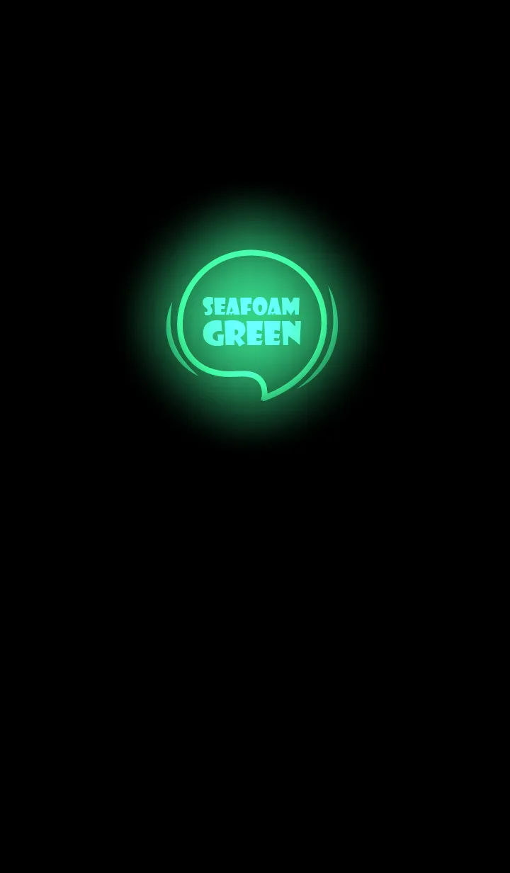 [LINE着せ替え] Seafoam Green Neon Theme Ver.7 (JP)の画像1