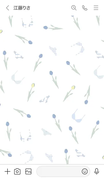 [LINE着せ替え] Swimsuit & Tulipsの画像3