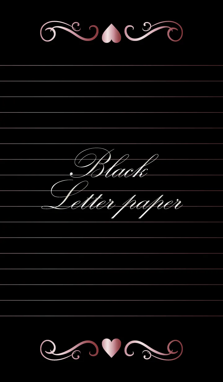 [LINE着せ替え] Black Letter paper *GLOSSYPINK 10*の画像1