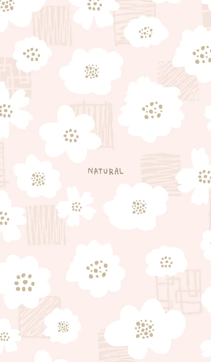 [LINE着せ替え] おしゃれ 花 白 ピンクの画像1