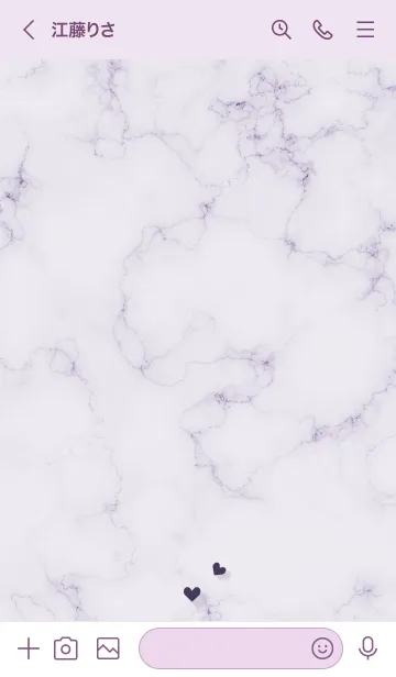 [LINE着せ替え] ～大人女子の大理石2♥パープル57_1～の画像3