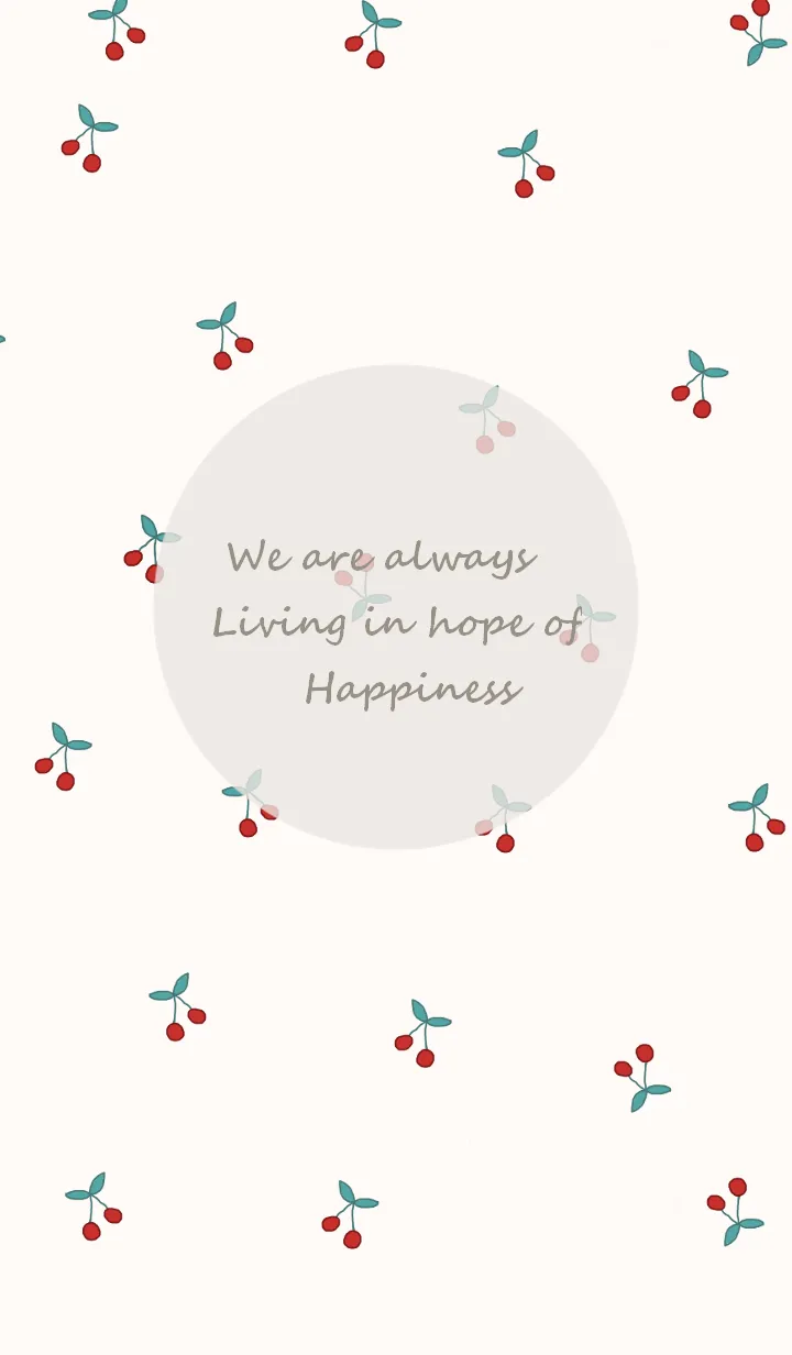 [LINE着せ替え] さくらんぼ / ivorypink grayの画像1