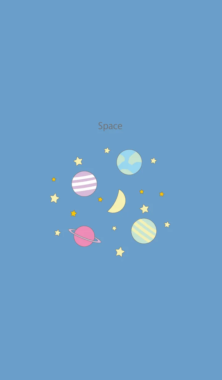 [LINE着せ替え] ポップな宇宙の画像1