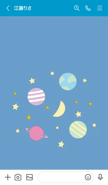 [LINE着せ替え] ポップな宇宙の画像3