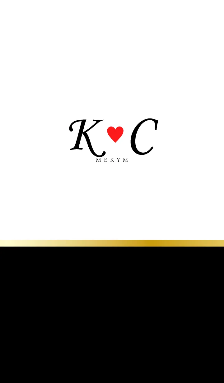 [LINE着せ替え] Love Initial K&C イニシャル 6の画像1