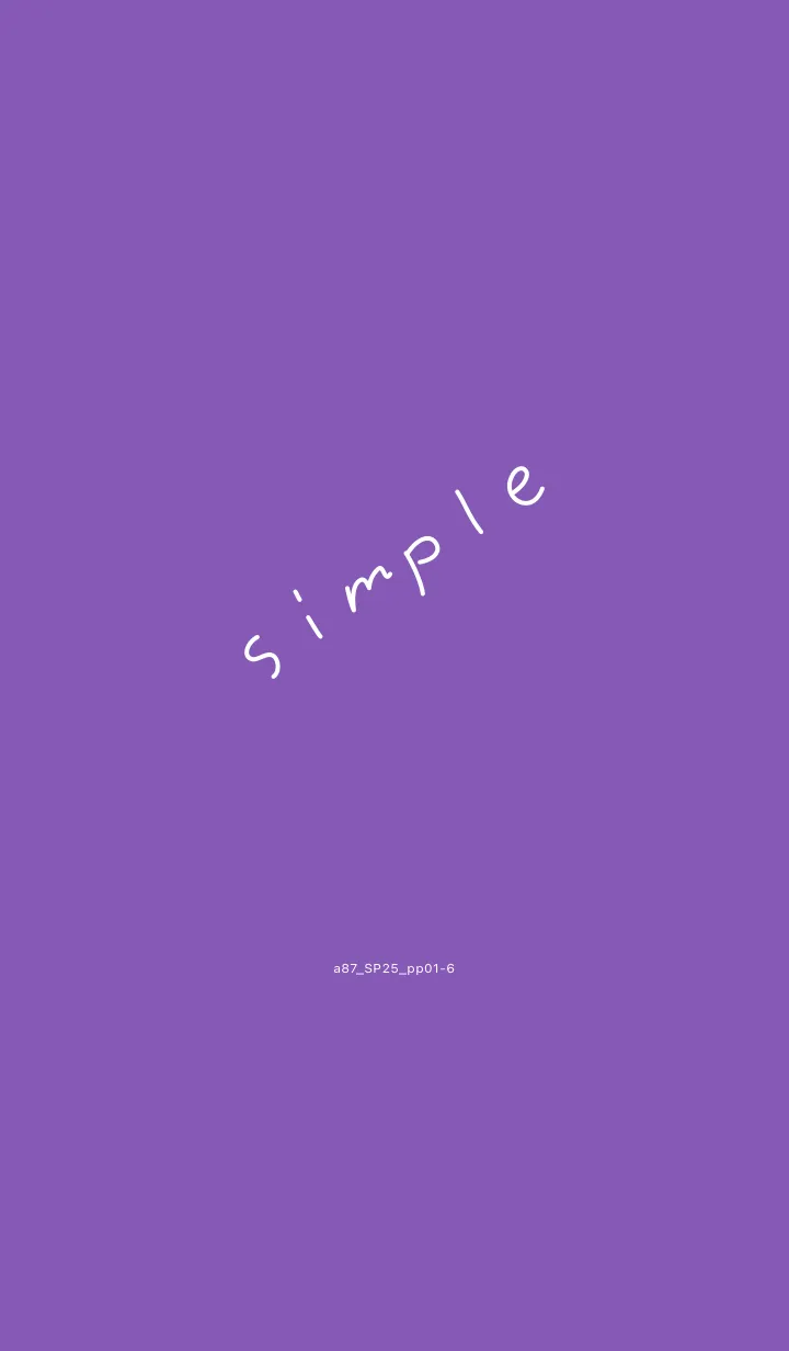 [LINE着せ替え] a87_25_パープル1-6の画像1