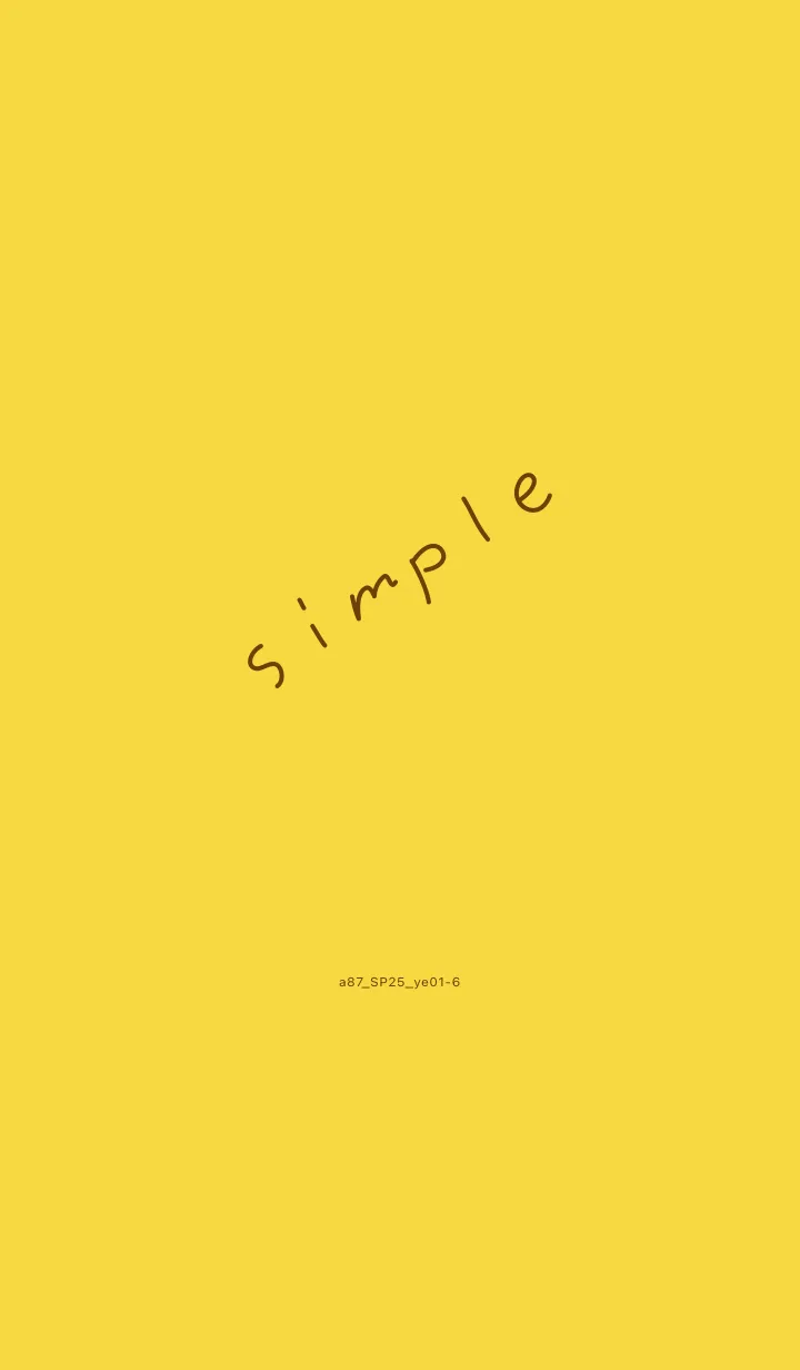 [LINE着せ替え] a87_25_イエロー1-6の画像1