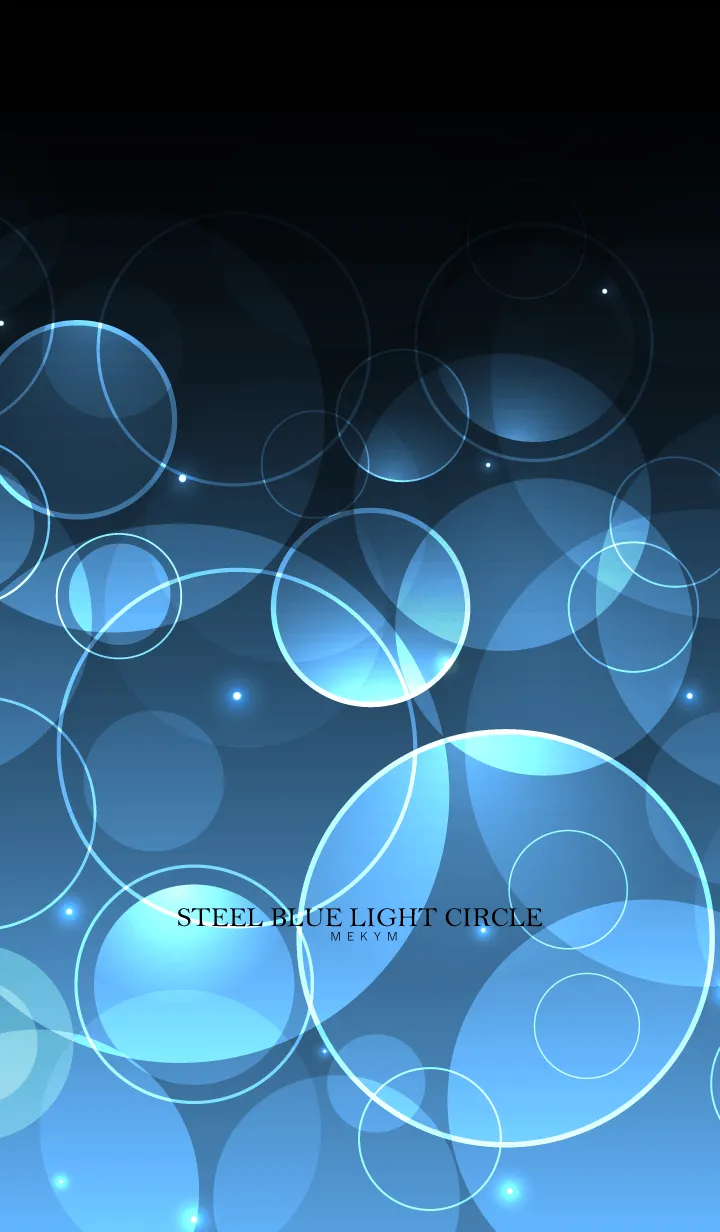 [LINE着せ替え] STEEL BLUE LIGHT CIRCLEの画像1