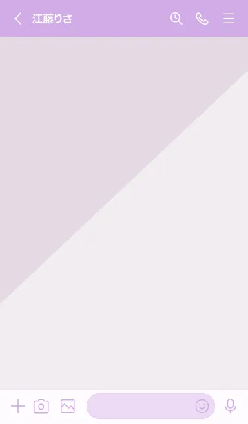 [LINE着せ替え] 2色半分 パープル3の画像3