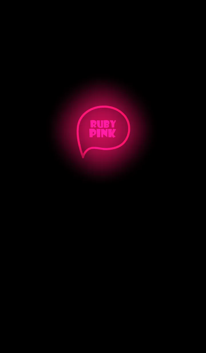 [LINE着せ替え] Ruby Pink Neon Theme V.2 (JP)の画像1