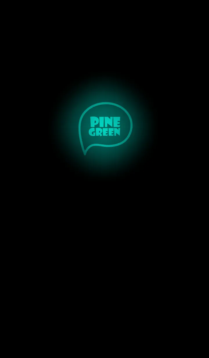 [LINE着せ替え] Pine Green Neon Theme V.6 (JP)の画像1