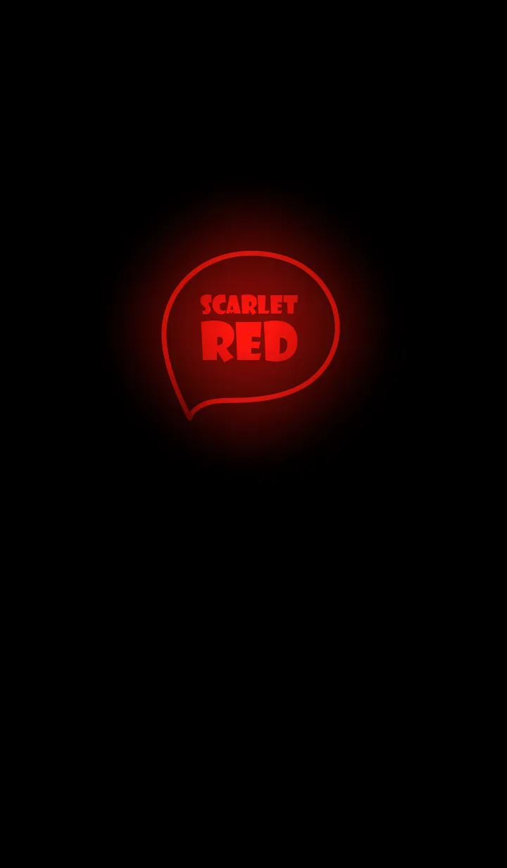 [LINE着せ替え] Scarlet Red  Neon Theme V.6 (JP)の画像1