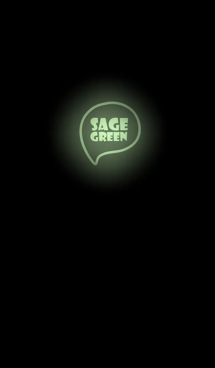 [LINE着せ替え] Sage Green Neon Theme Ver.9 (JP)の画像1