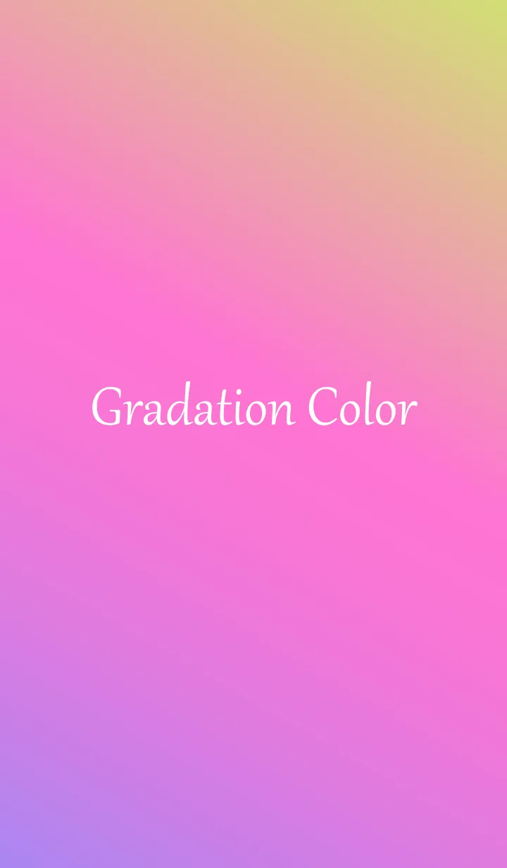 [LINE着せ替え] Gradation Color *Purple&Pink&Yellow*の画像1