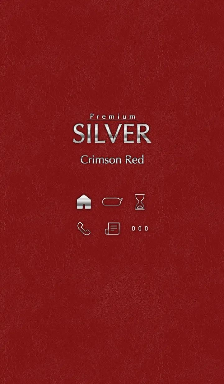 [LINE着せ替え] プレミアム SILVER / クリムゾンレッドの画像1