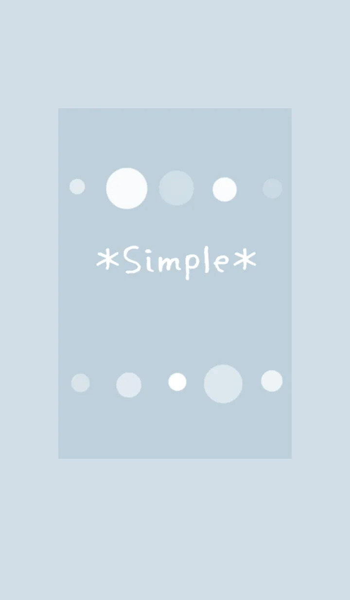 [LINE着せ替え] Simple blue gray dotの画像1