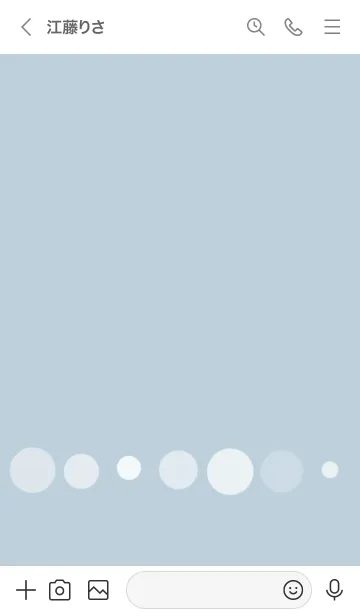 [LINE着せ替え] Simple blue gray dotの画像3