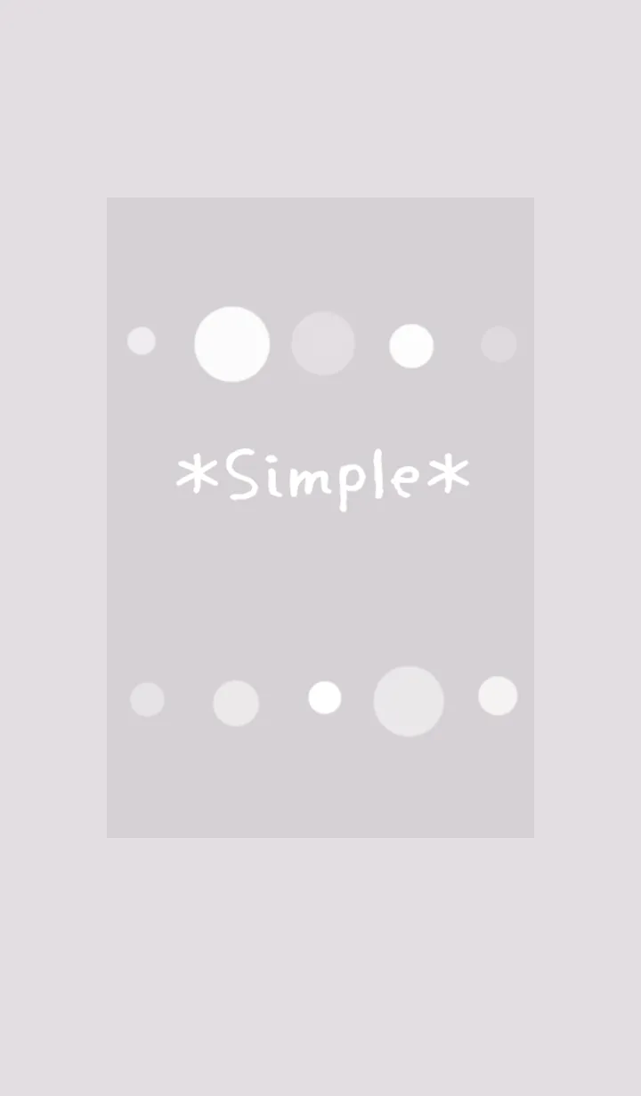 [LINE着せ替え] Simple violet gray dotの画像1