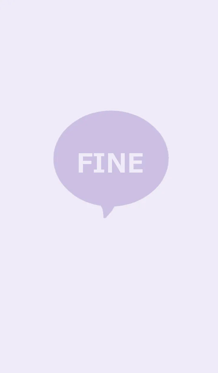 [LINE着せ替え] SIMPLE FINE /Lavenderの画像1