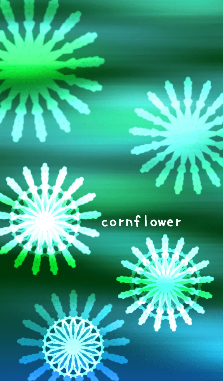 [LINE着せ替え] コーンフラワー 翠の画像1