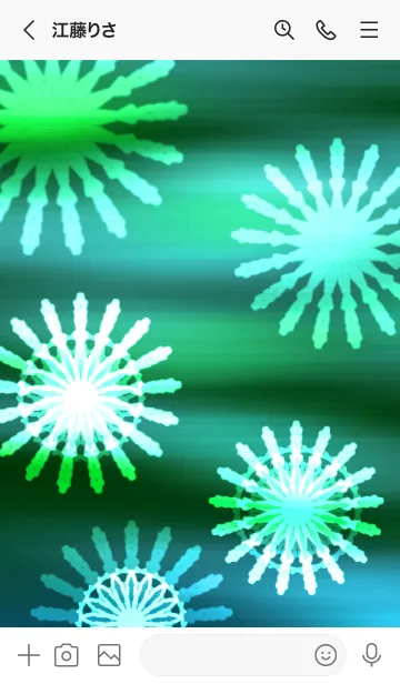 [LINE着せ替え] コーンフラワー 翠の画像3