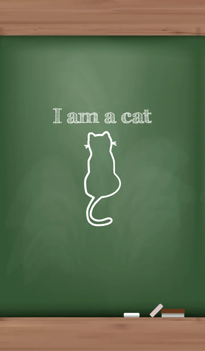 [LINE着せ替え] I am a cat Black Board..16の画像1