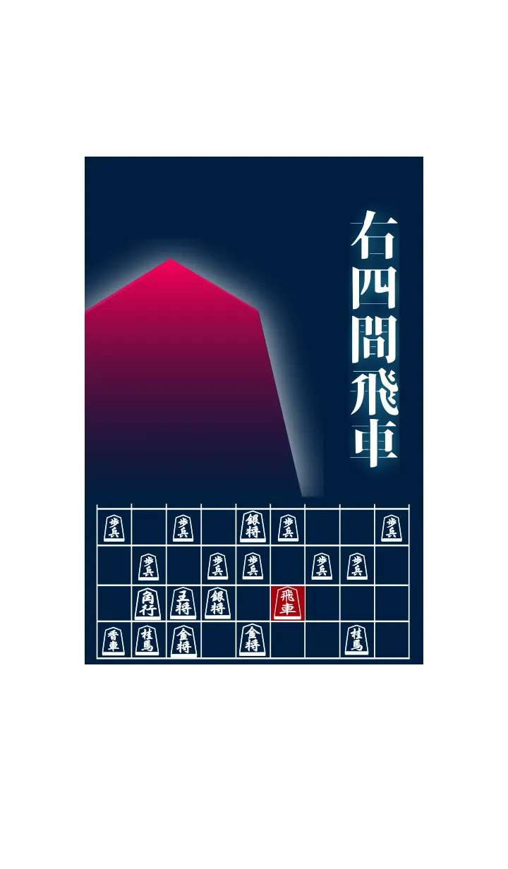 [LINE着せ替え] 【将棋】将棋の戦法「右四間飛車」(1)の画像1