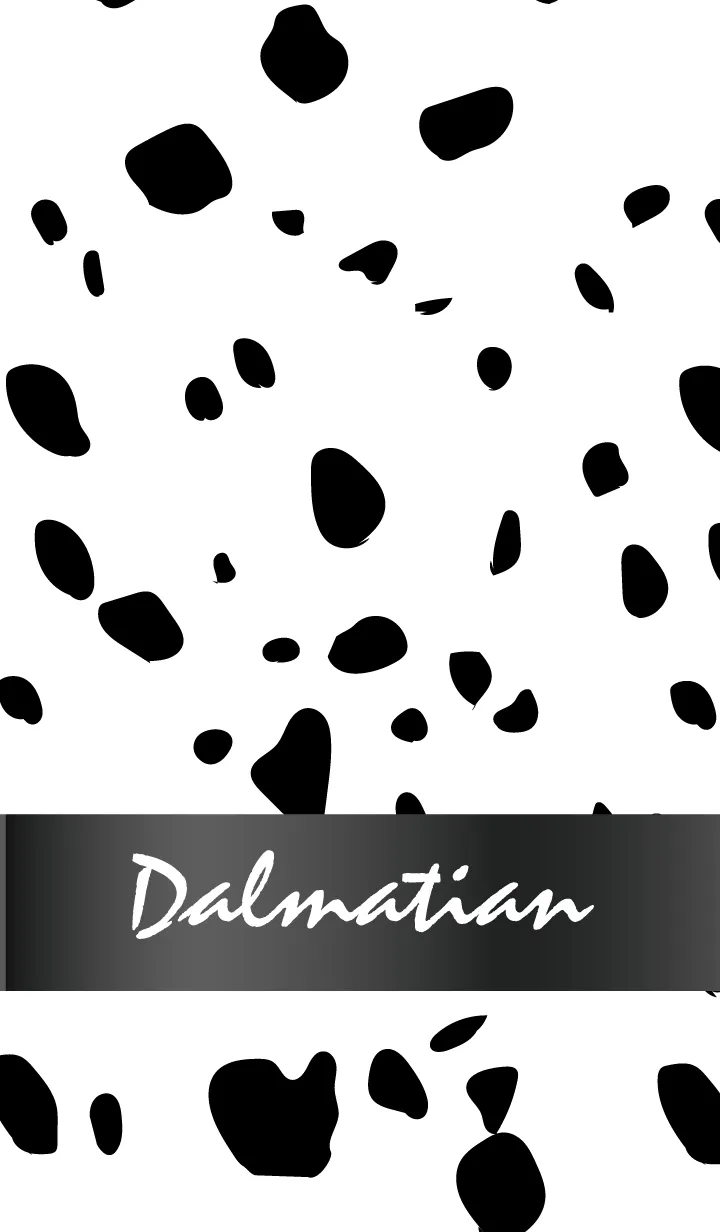 [LINE着せ替え] Dalmatian -GlossyBlack-の画像1