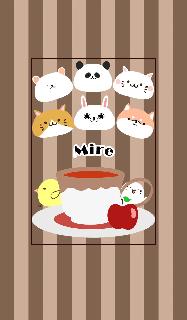 [LINE着せ替え] みれ用北欧風大人可愛いモカの画像1