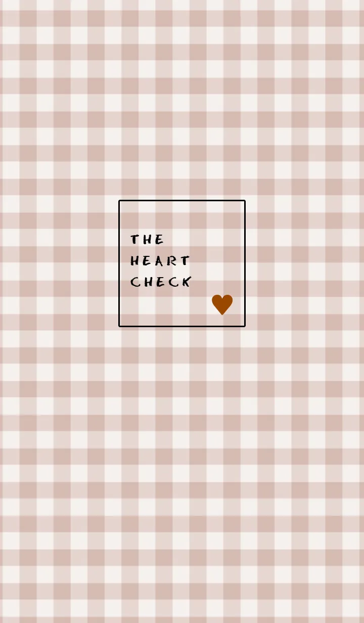 [LINE着せ替え] ザ ハート チェック 05の画像1
