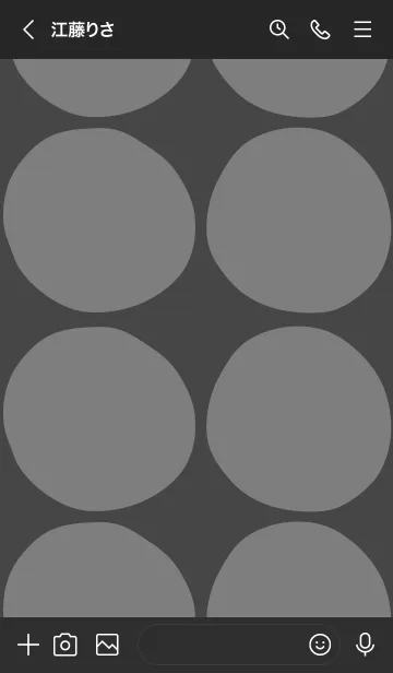 [LINE着せ替え] シンプル 丸大きめ10の画像3