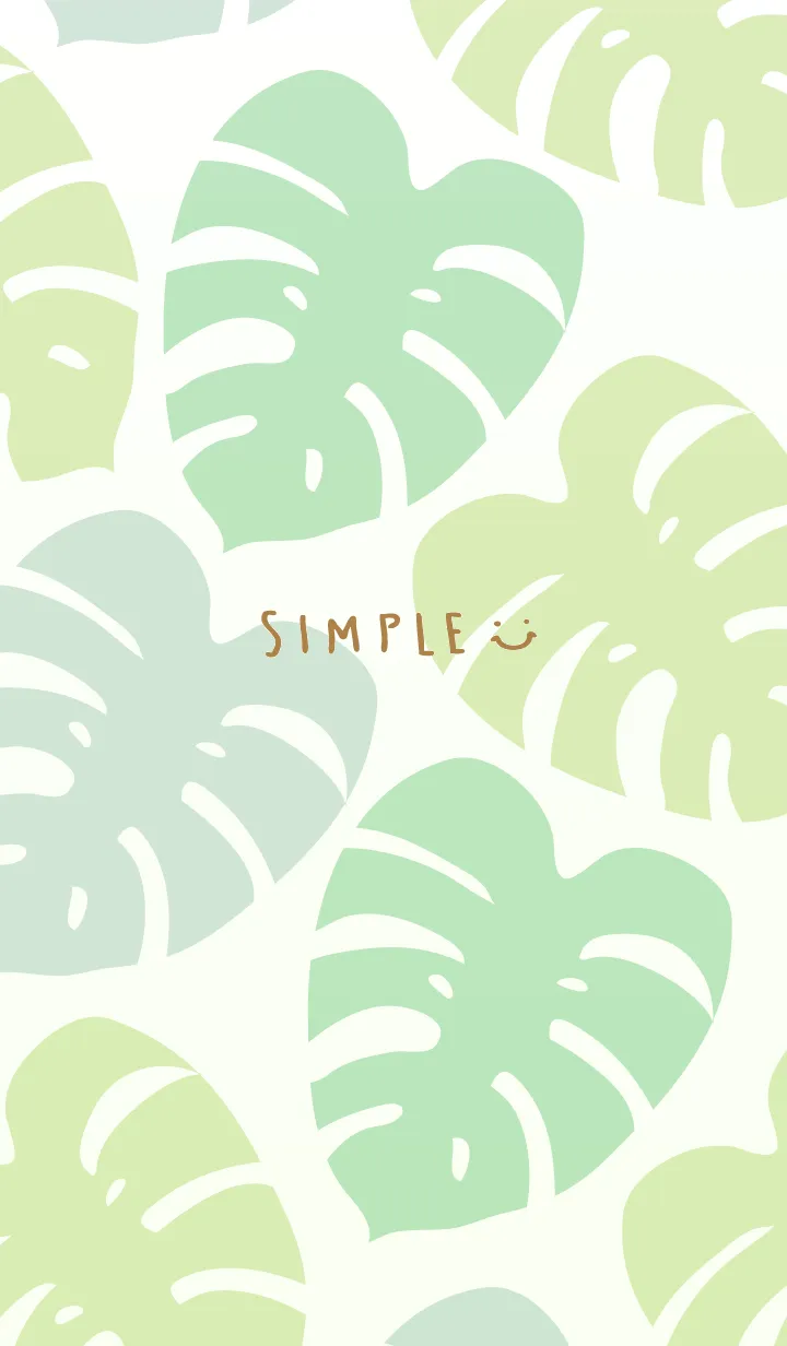 [LINE着せ替え] シンプルモンステラ8の画像1