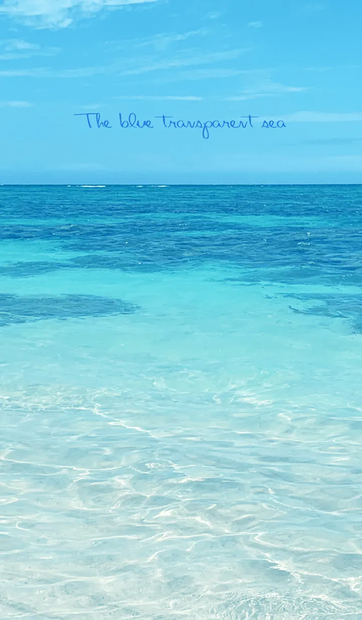 [LINE着せ替え] The blue transparent sea 42の画像1