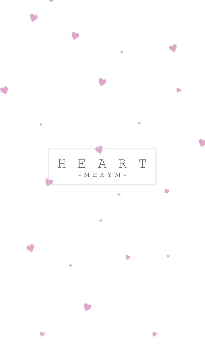 [LINE着せ替え] HEART-Pink MEKYM 33の画像1